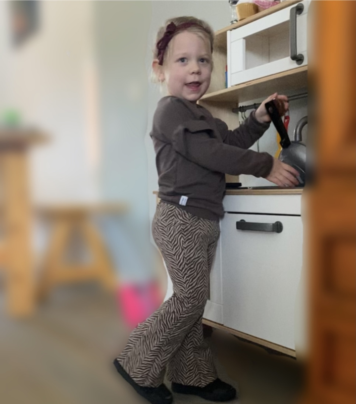 House of Jamie: Flared Pants - Little Stars Mocca - PINC Sale