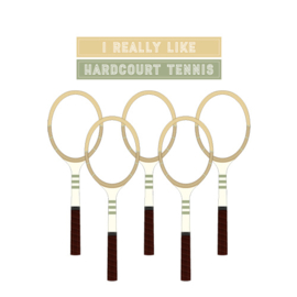 Tennis t-shirt - I really like hardcourt tennis