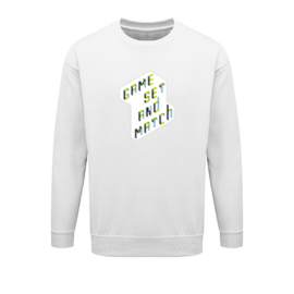 Heren tennis sweater - game set and match