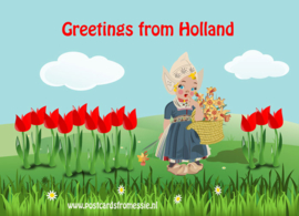 Greetings from Holland - tulips