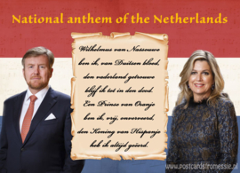 Het nationale volkslied van Nederland