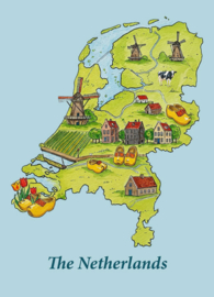 The map of the Netherlands