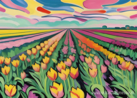 Kleurrijk Nederland - Tulpenveld