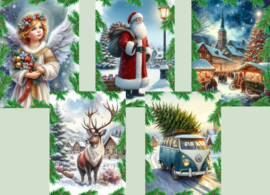 Postcard set Christmas 3