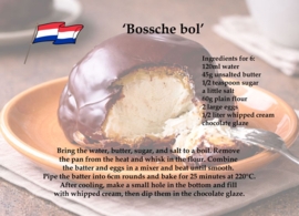 Recipe postcard - Bossche bol
