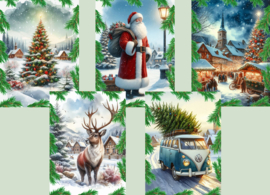 Postcard set Christmas 3