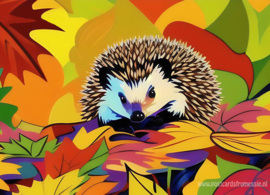 Colorful Autumn - Hedgehog