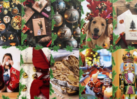 Postcard set Celebrating Christmas