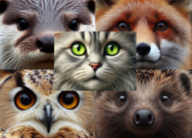 Postcard set Close up