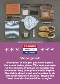 Famous Dutch Words - Voorpret