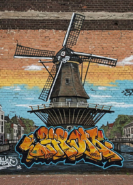Graffiti postcard - Windmill