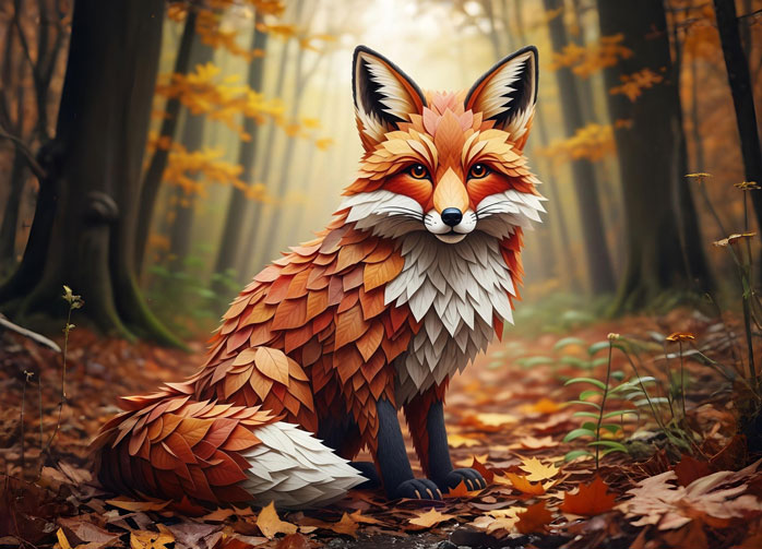 Herfstdieren - Vos