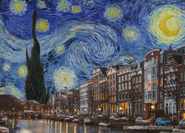 Van Gogh - Starry night in Amsterdam