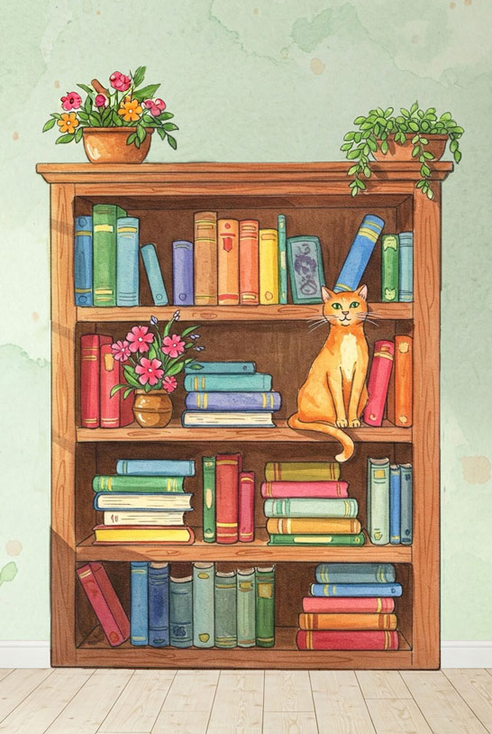 Mini card Bookcase