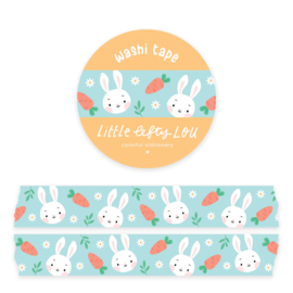 Masking tape Easter bunny