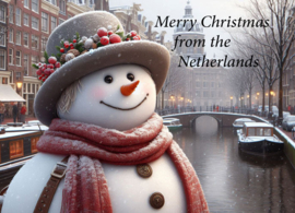 Merry Christmas from the Netherlands - Snowman