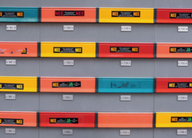 Mailboxes with yes/no sticker