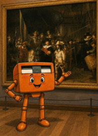 Orange mailbox - The Night Watch