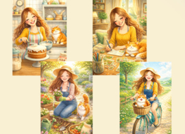 Postcard set Love for...