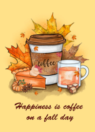 Happiness is coffee on a fall day