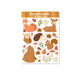 Stickervel Forest friends