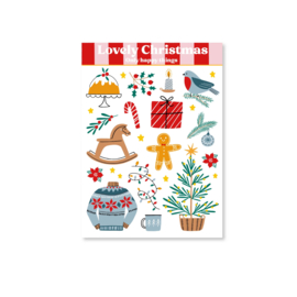 Stickervel Lovely Christmas