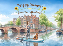 Happy Summer from the Netherlands - Standup paddleboarding