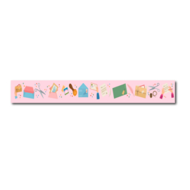 Masking tape Stationery pink