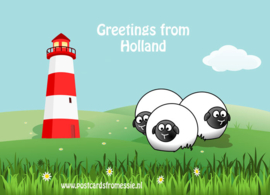 Greetings from Holland - lighthouse