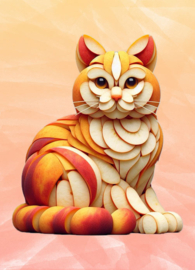 Fruit animals - Peach cat