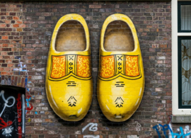 Graffiti postcard - Wooden shoes