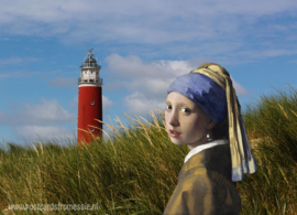 Meisje Vermeer bij de vuurtoren