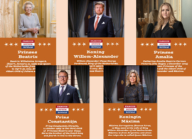 Postcard set Famous Dutch Royals