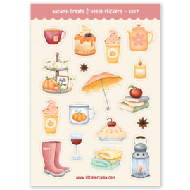 Autumn treats and needs stickers