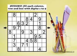 Sudoku ansichtkaart  2