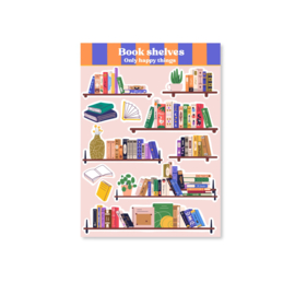 Book shelves stickers