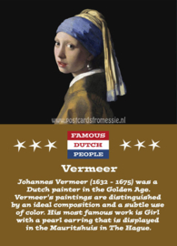 Famous Dutch People - Vermeer