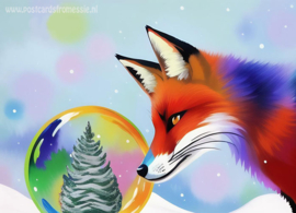 Colorful fox