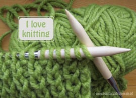 I love knitting