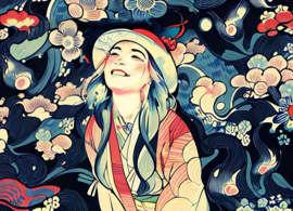 Japanse kunst - Vrouw