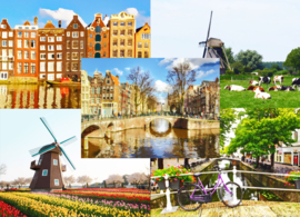 Postcard set The Netherlands in watercolor