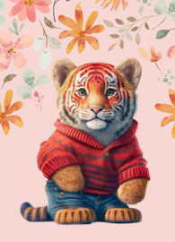 Tiger with sweater