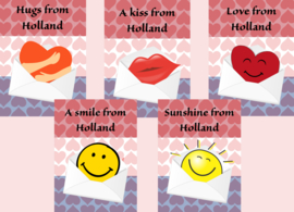 Postcard set From Holland