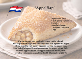Recipe postcard - Appelflap