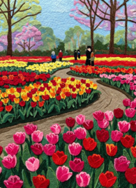 Keukenhof in vilt