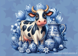 Dora the Cow - Delft blue