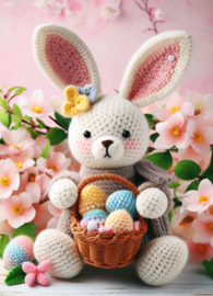 Knitted Easter bunny