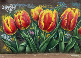 Graffiti kaart - Tulpen
