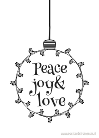 Peace joy & love