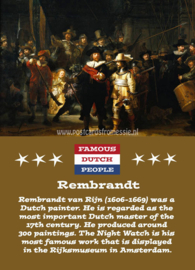 Famous Dutch People - Rembrandt
